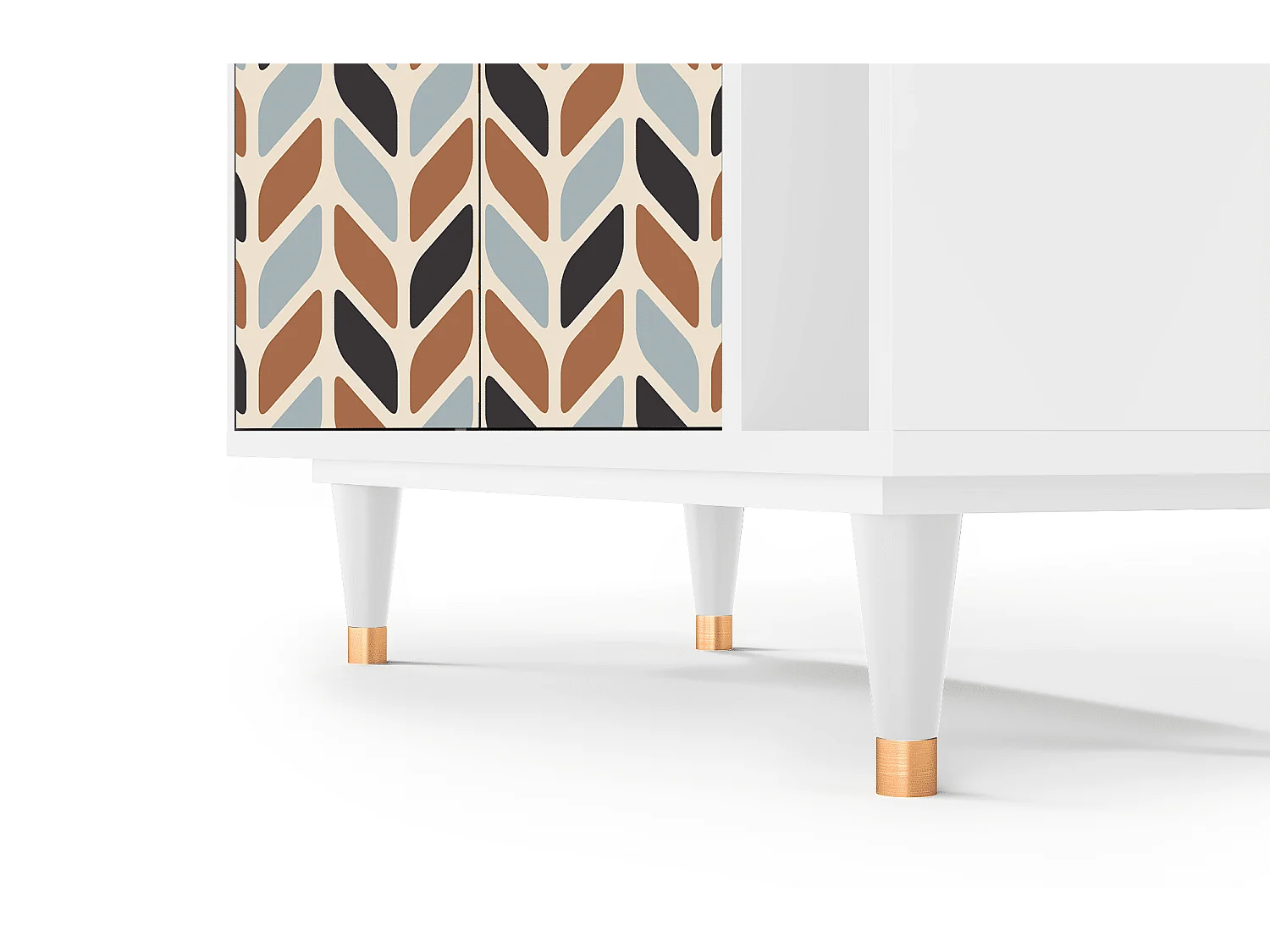 Buffet - 96х110х41 cm - BS6 - Beige Laure, Blanc