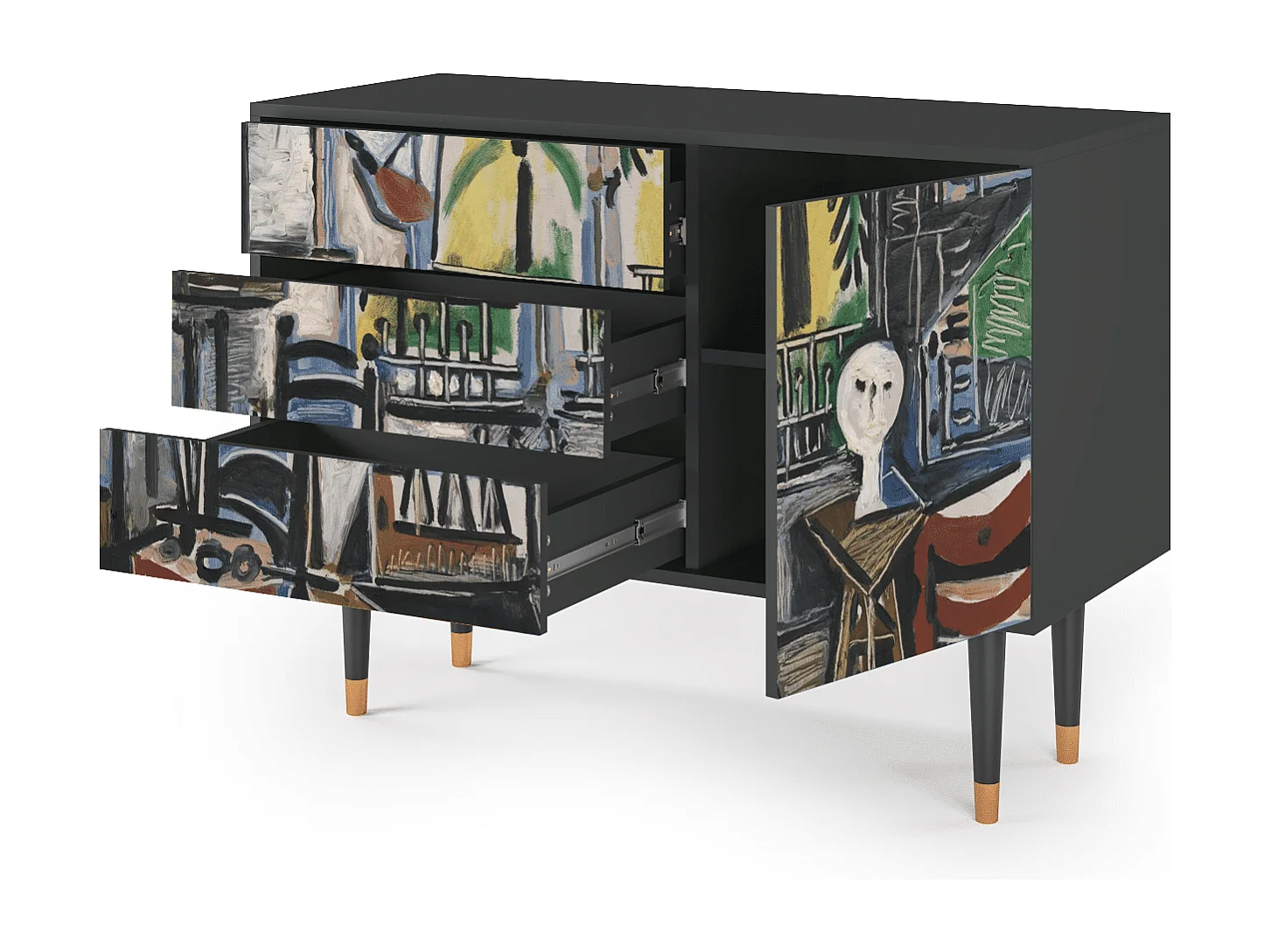 Aparador - 115х84х41 cm - S3 - The Studio , Antracite