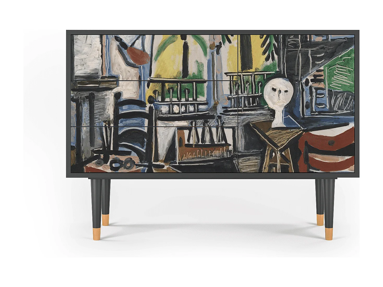 Kredens - 115х84х41 cm - S3 - The Studio , Antracyt