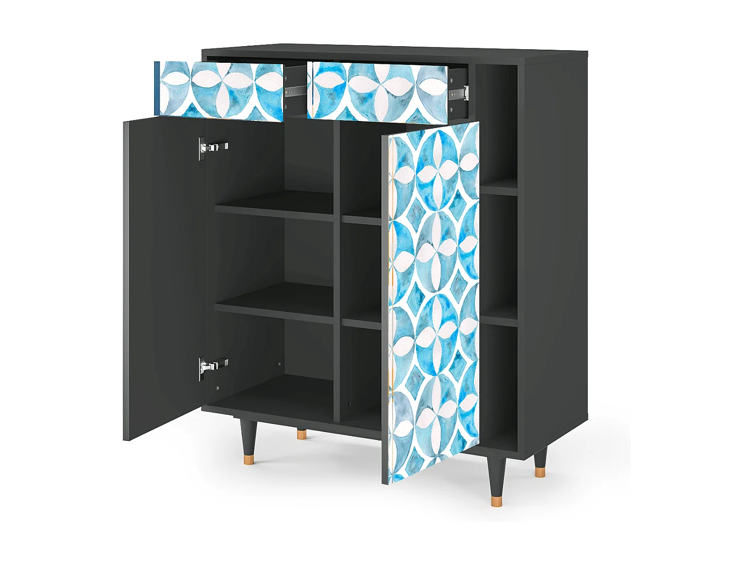 Buffet - 96х110х41 cm - BS6 - Porto Mood, Anthracite