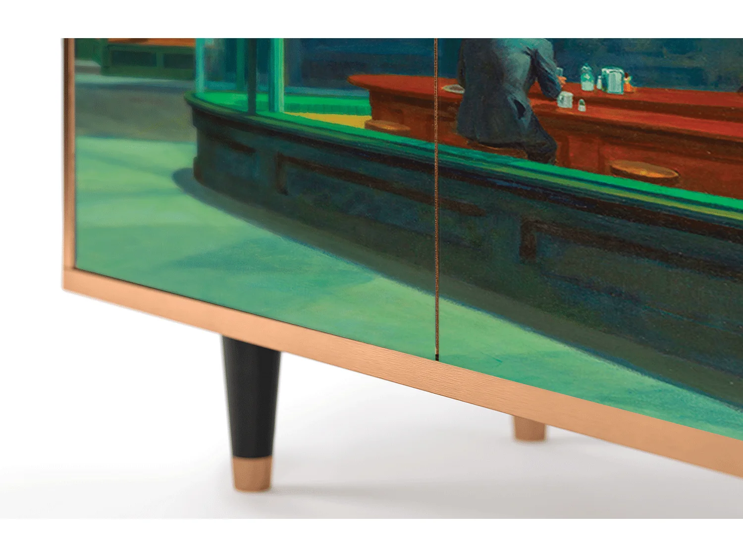 Credenza - 94x96x48 cm - BS3 - Nighthawks by Hopper, Noce