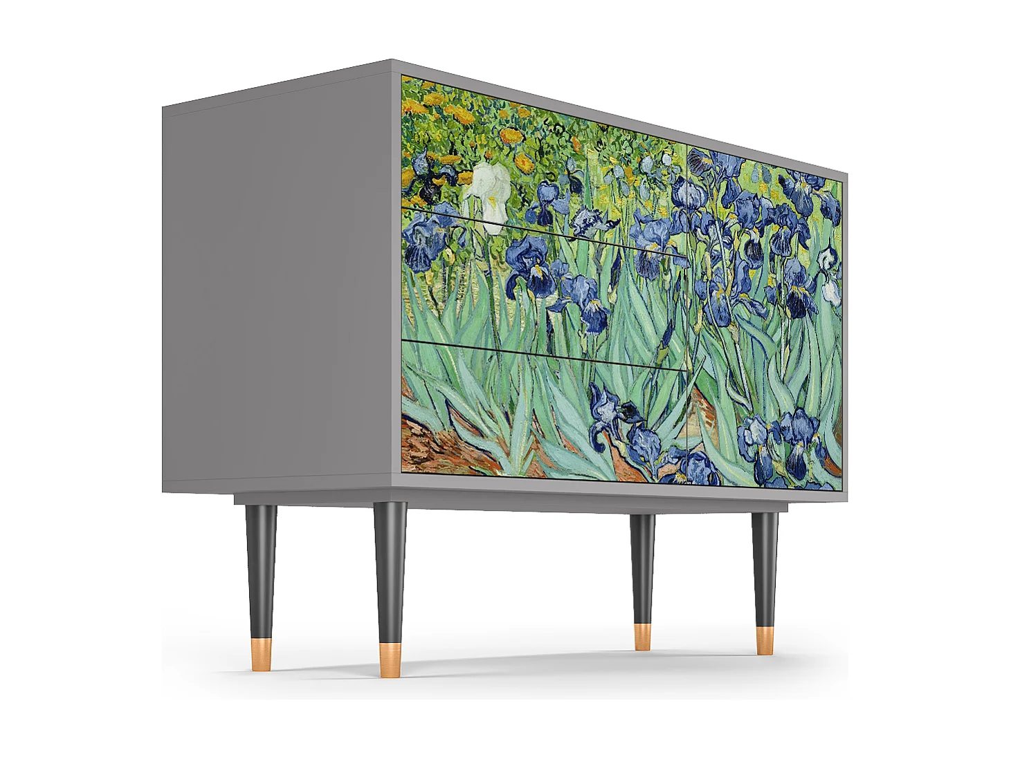 Aparador - 115х84х41 cm - S3 - Irises , Gris