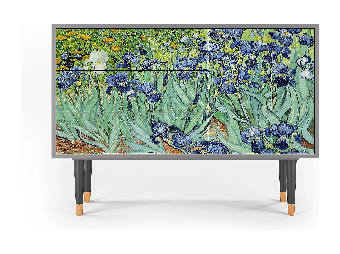Sideboard - 115х84х41 cm - S3 - Irises , Grau