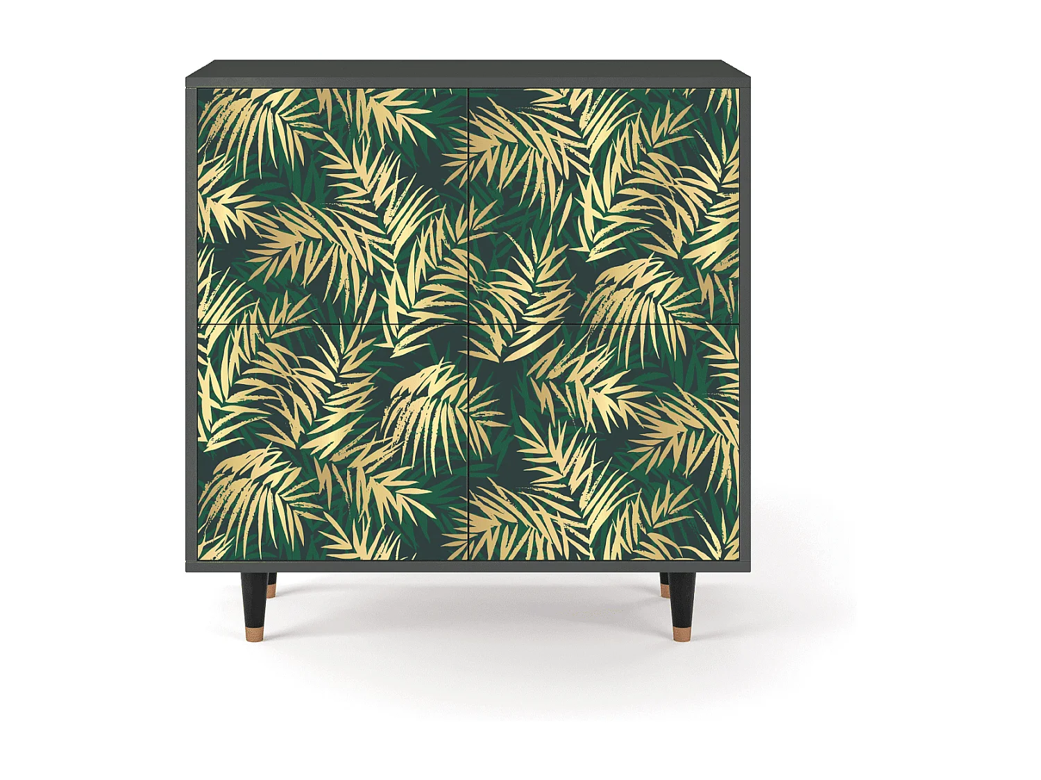 Buffet - 94x96x48 cm - BS3 - Sunny Palm Tree, Anthracite