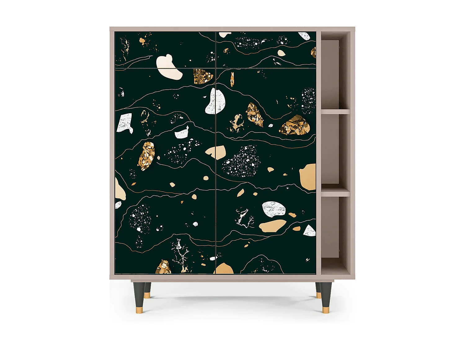 Aparador - 96х110х41 cm - BS6 - Space Rocks, Latte