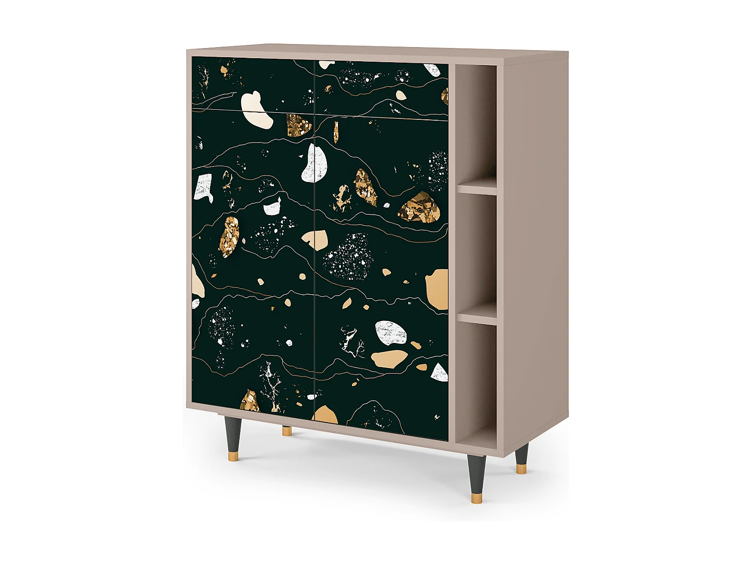 Aparador - 96х110х41 cm - BS6 - Space Rocks, Latte