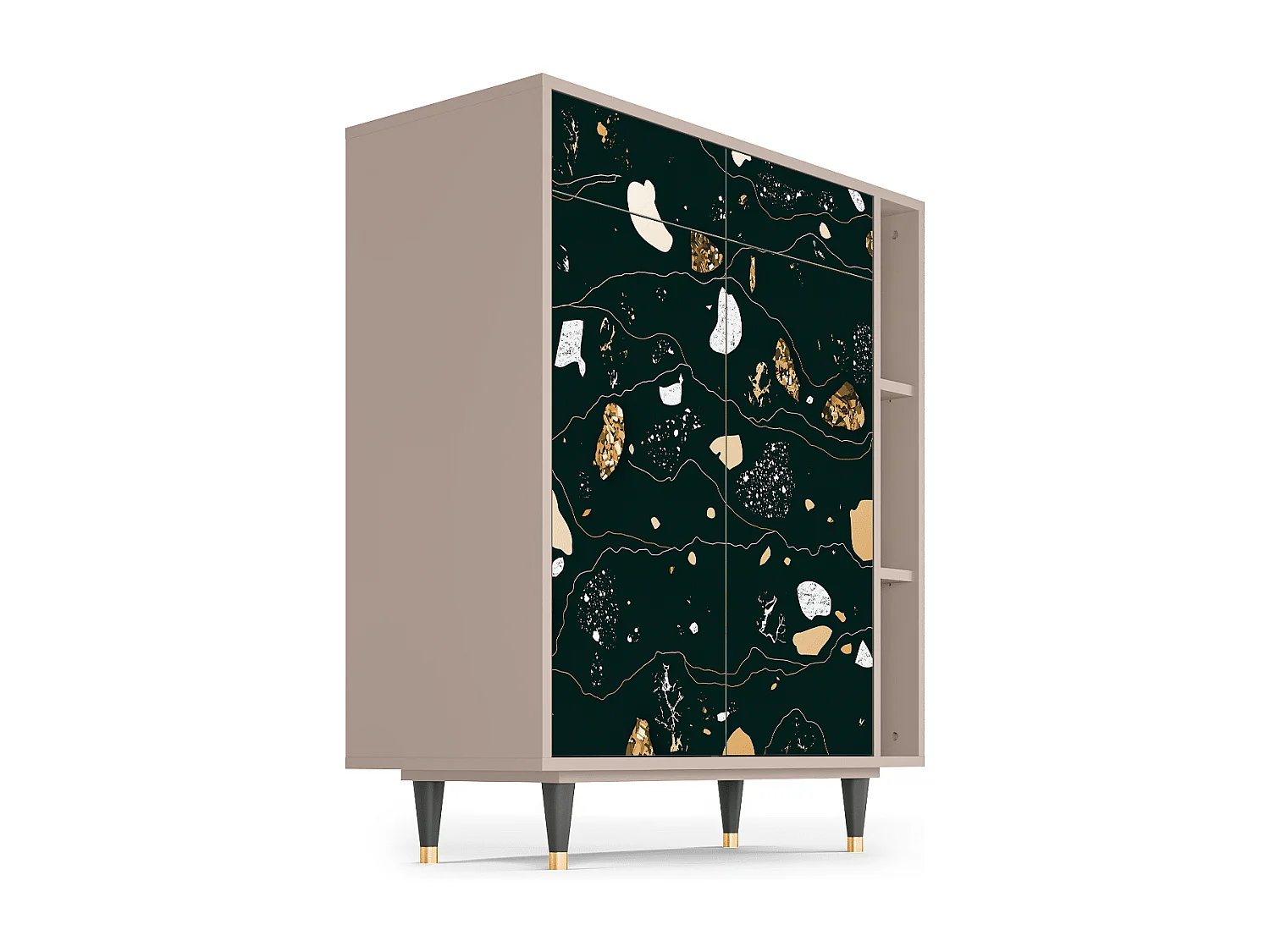 Aparador - 96х110х41 cm - BS6 - Space Rocks, Latte