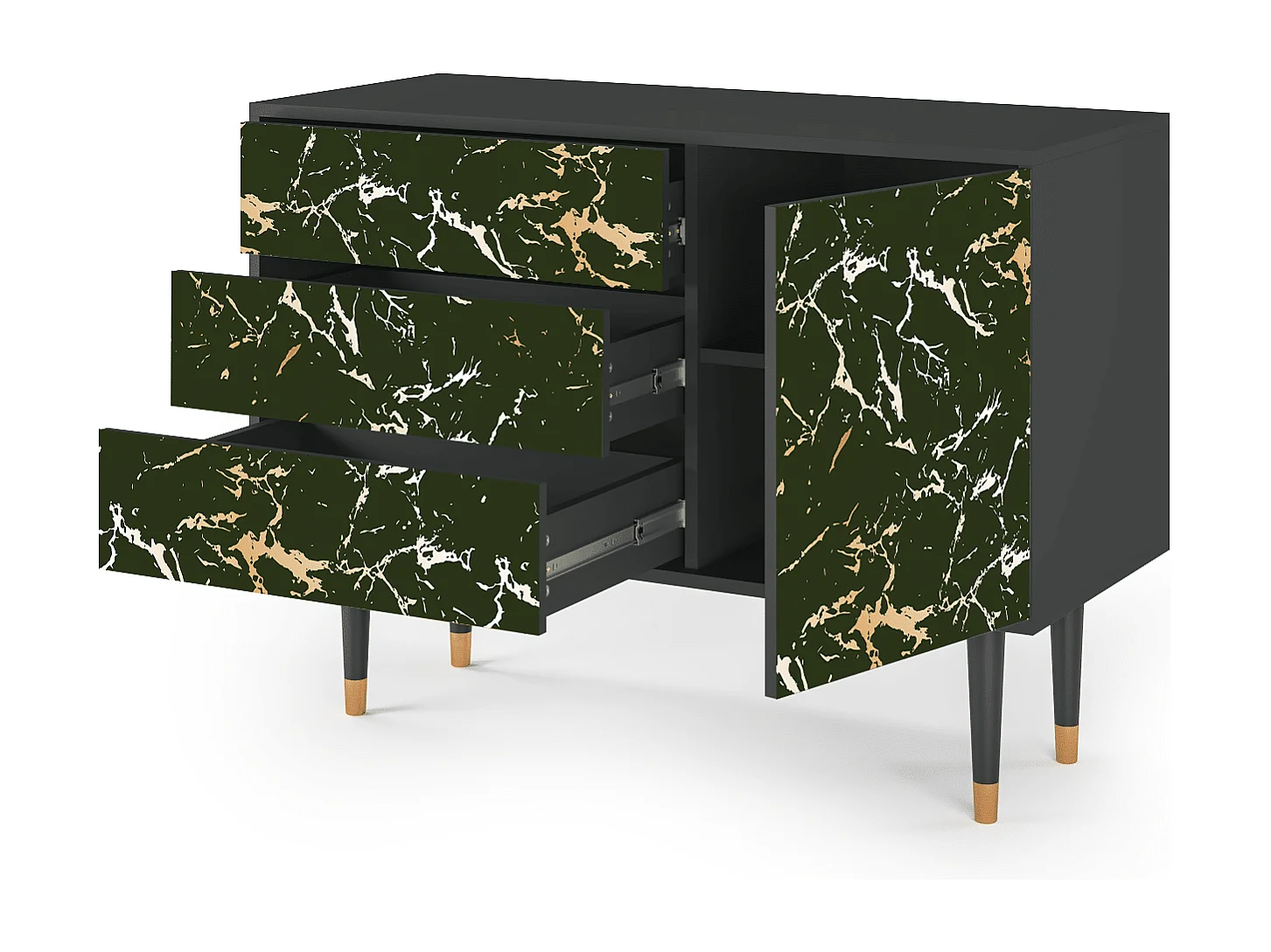 Buffet - 115х84х41 cm - S3 - Amazon Forest, Anthracite