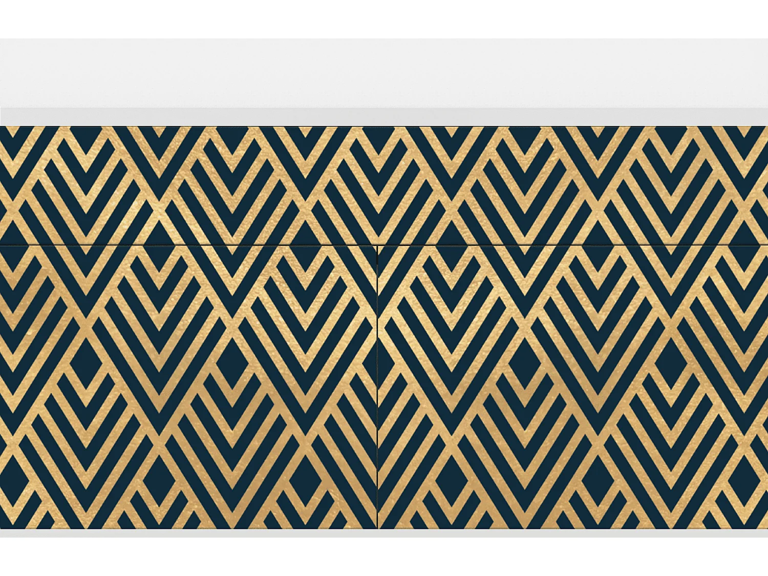 Credenza - 115x85x48 cm - BS4 - Egypt Triangles, Bianco