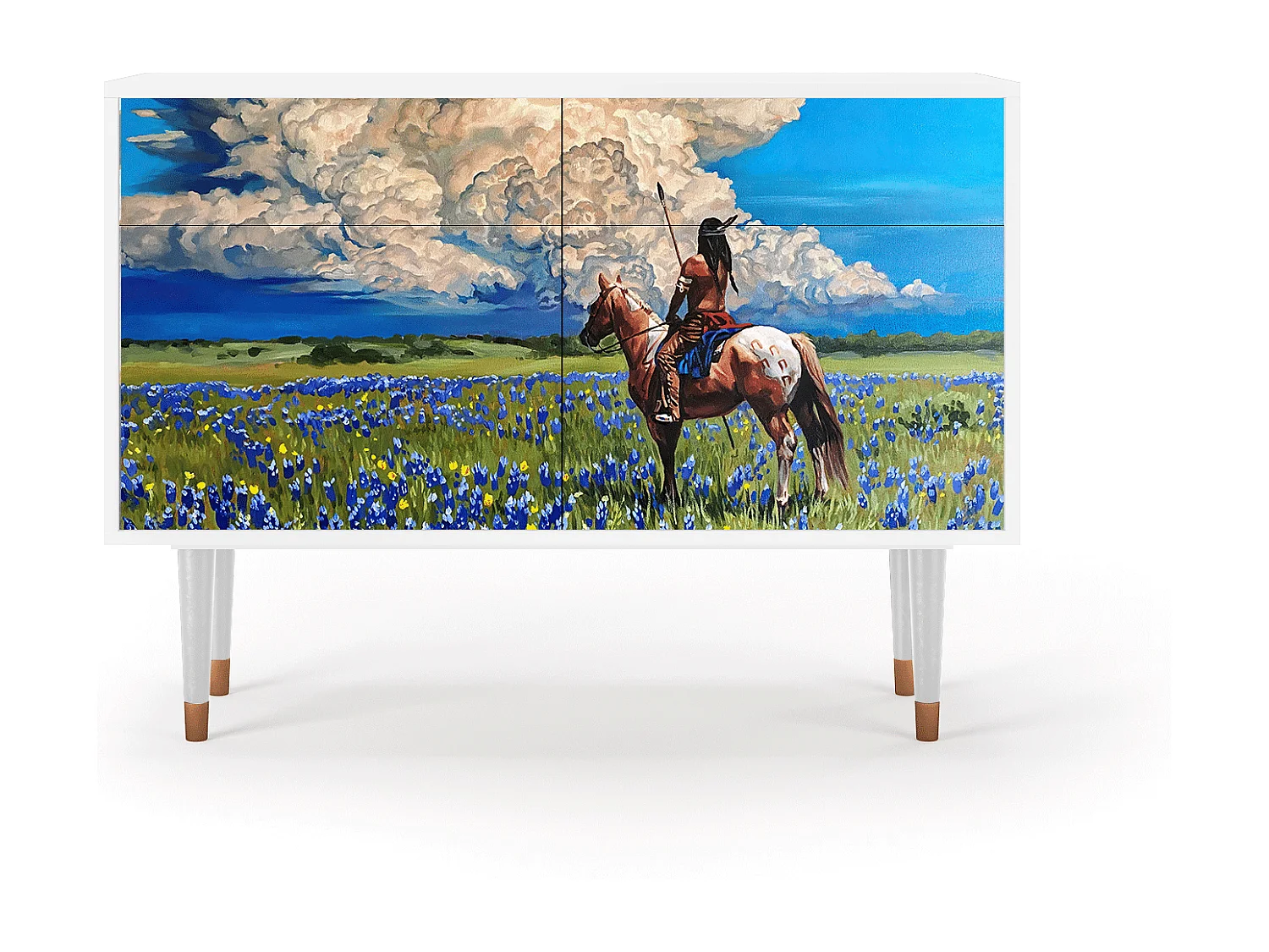 Buffet - 115x85x48 cm - BS4 - Thunderheads by Dean, Blanc