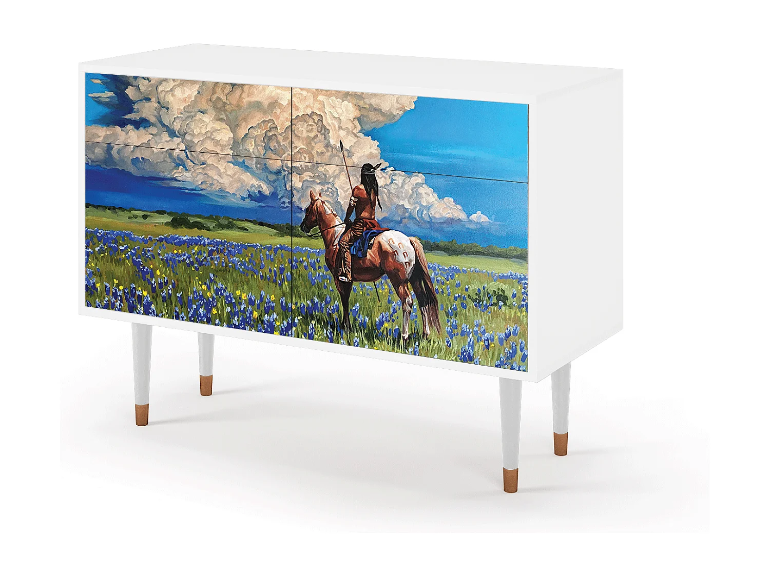 Buffet - 115x85x48 cm - BS4 - Thunderheads by Dean, Blanc