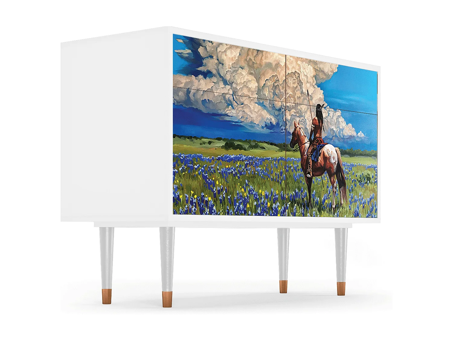 Buffet - 115x85x48 cm - BS4 - Thunderheads by Dean, Blanc