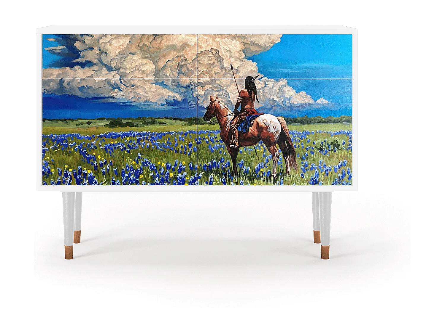 Buffet - 115x85x48 cm - BS4 - Thunderheads by Dean, Blanc