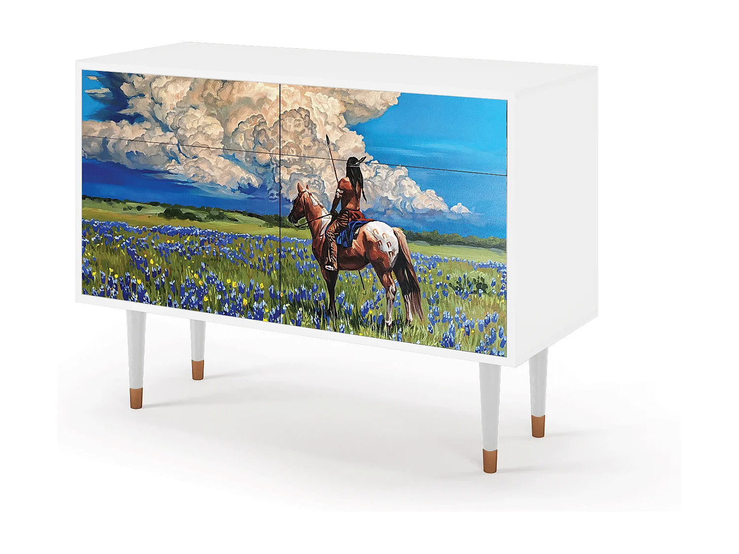 Buffet - 115x85x48 cm - BS4 - Thunderheads by Dean, Blanc