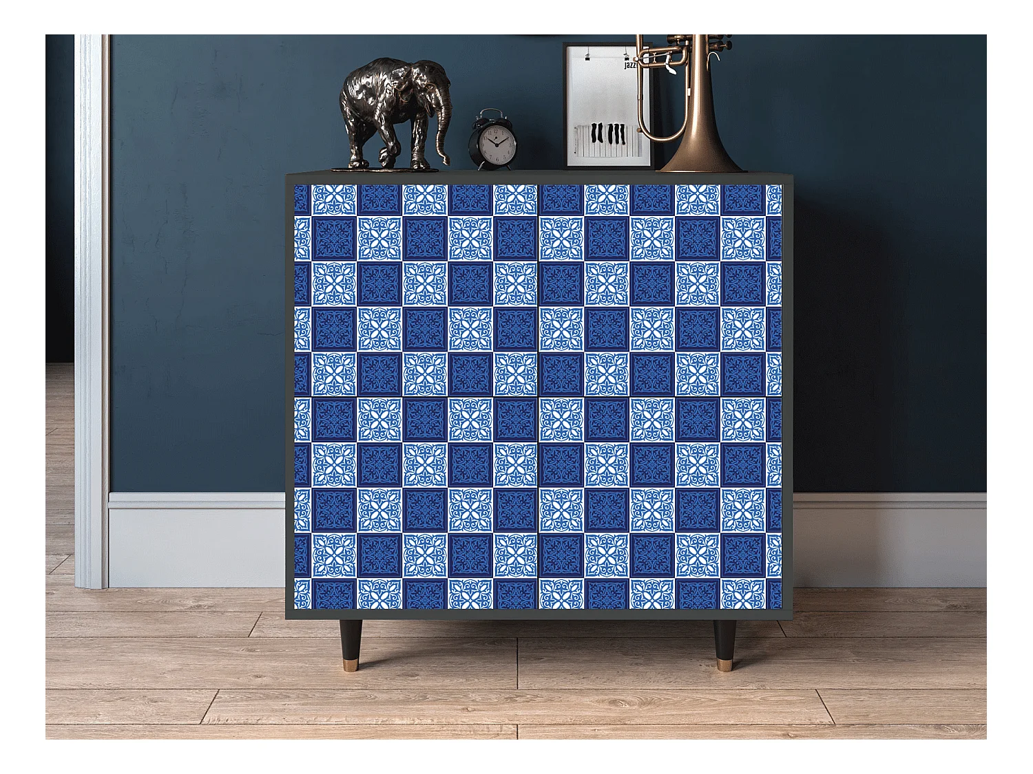 Kredens - 94x96x48 cm - BS3 - Light Path, Antracyt