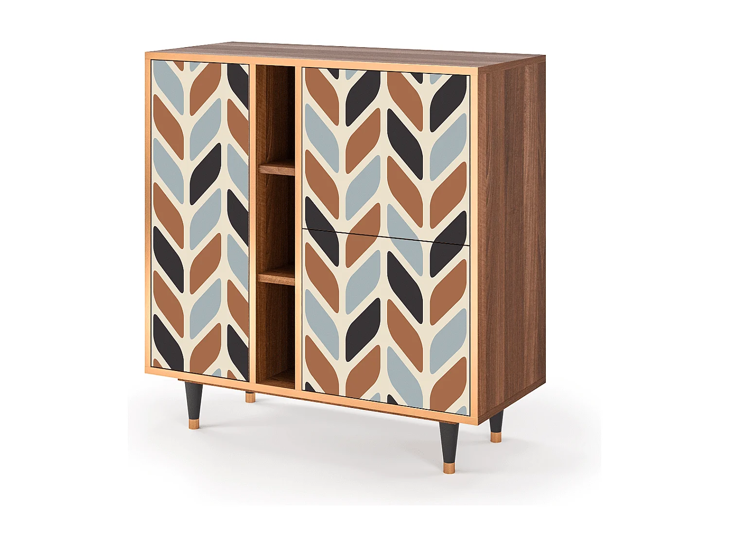 Buffet - 94х96х41 cm - BS5 - Beige Laure, Noyer