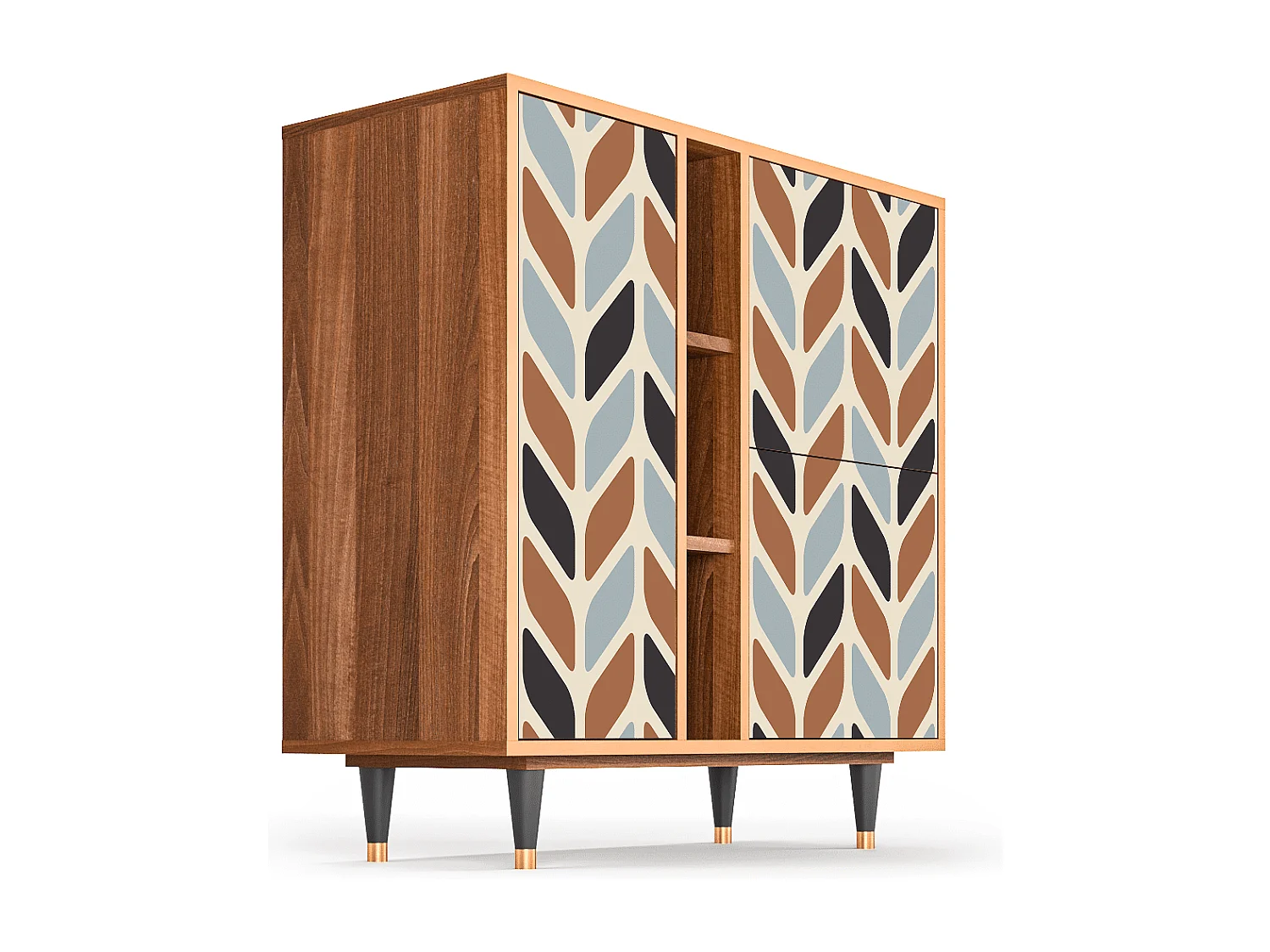 Buffet - 94х96х41 cm - BS5 - Beige Laure, Noyer