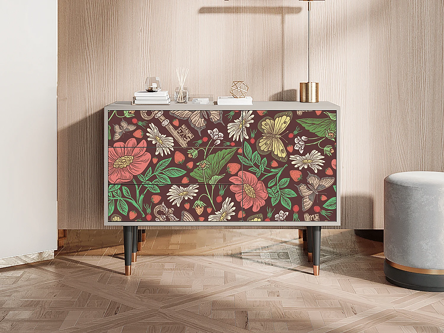 Buffet - 115х84х41 cm - S3 - Alice in Wonderland, Sable