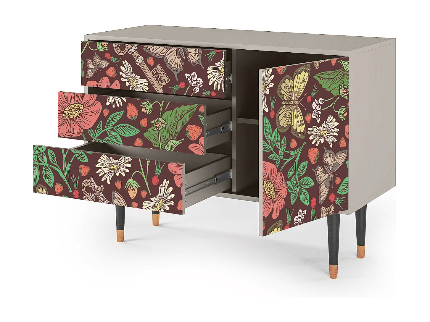 Buffet - 115х84х41 cm - S3 - Alice in Wonderland, Sable