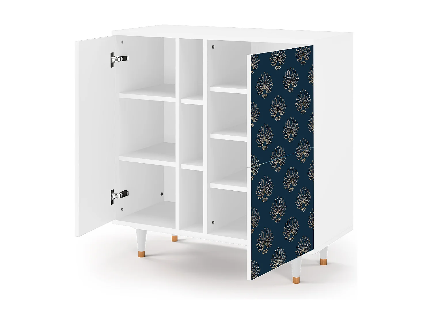 Credenza - 94х96х41 cm - BS5 - Blue Lotus, Bianco