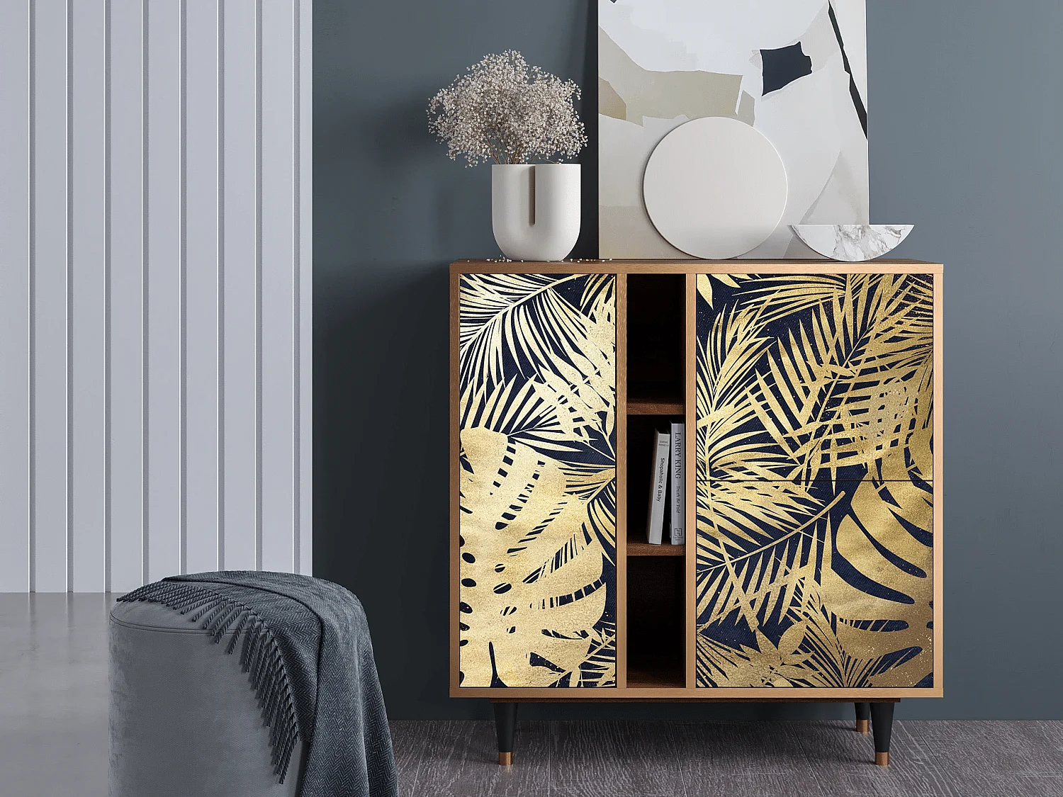 Credenza - 94х96х41 cm - BS5 - Jungle Vibes, Noce