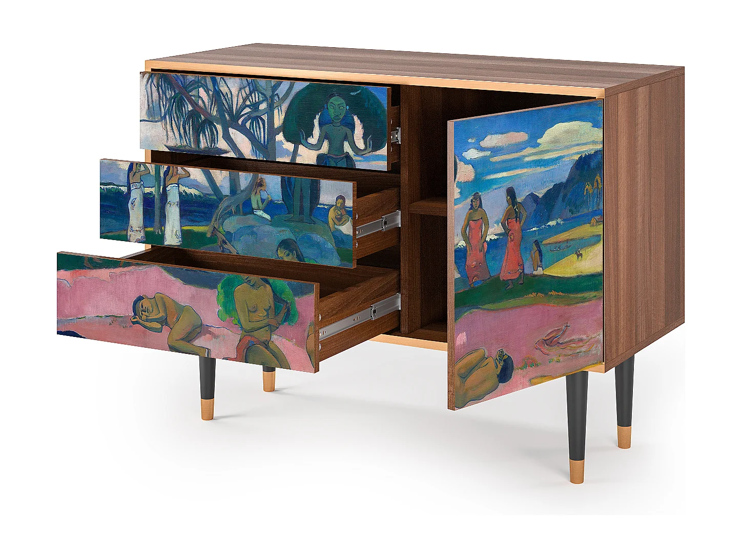 Aparador - 115х84х41 cm - S3 - Day of the God, Nogueira