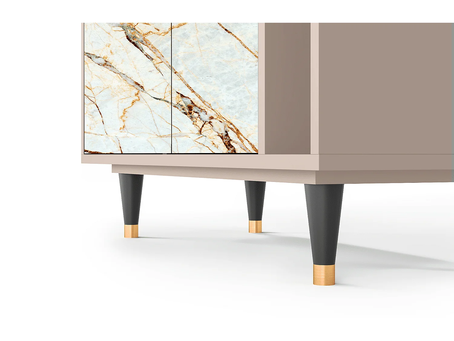 Credenza - 96х110х41 cm - BS6 - Sabbiay Marble, Latte