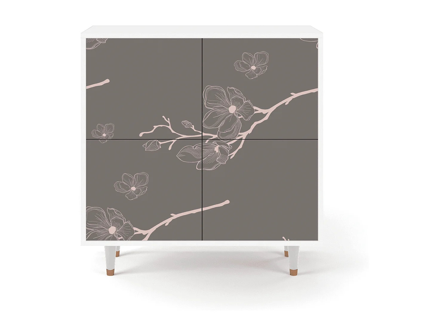 Buffet - 94x96x48 cm - BS3 - Cherry Blossom, Blanc