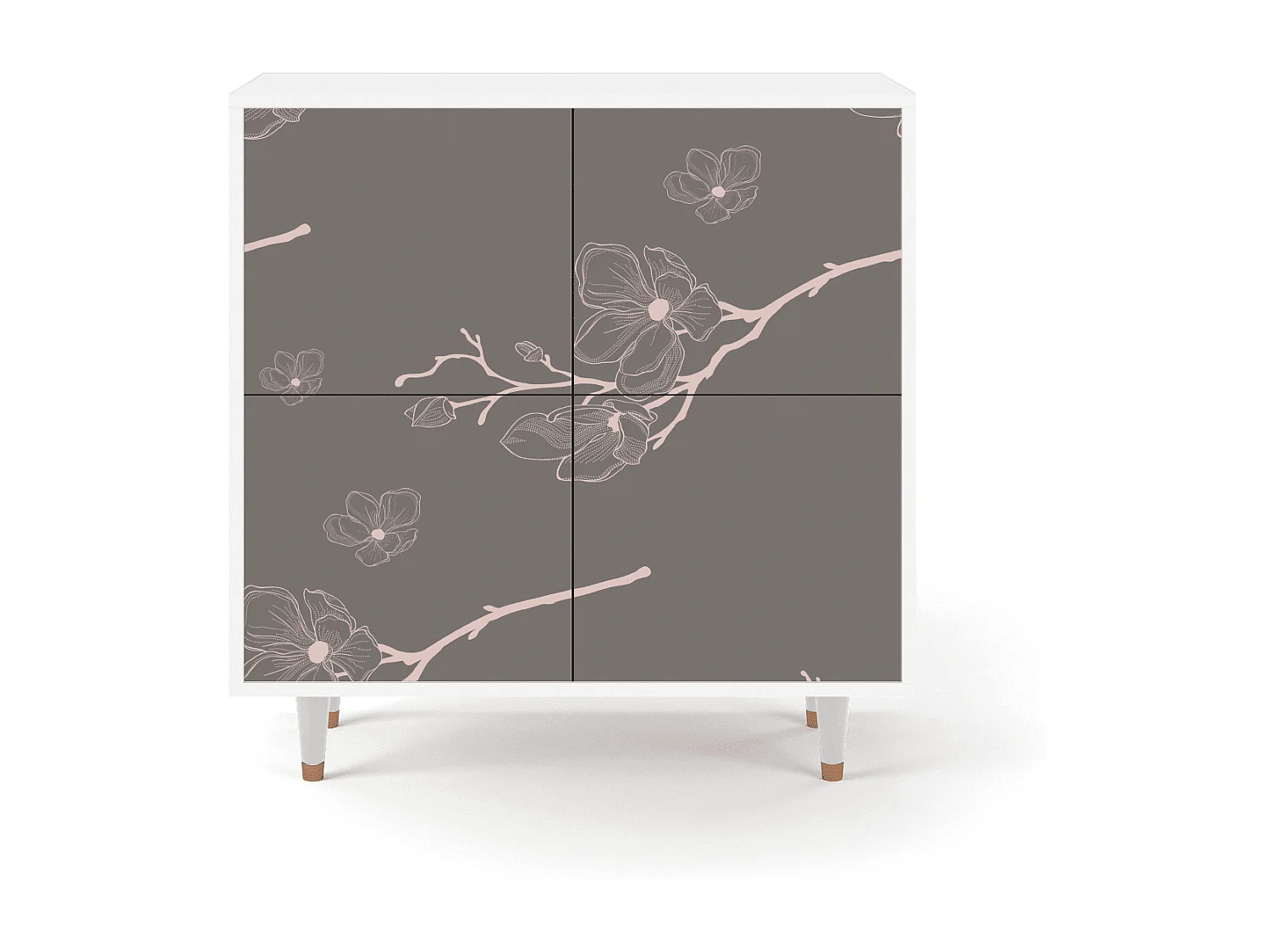 Buffet - 94x96x48 cm - BS3 - Cherry Blossom, Blanc