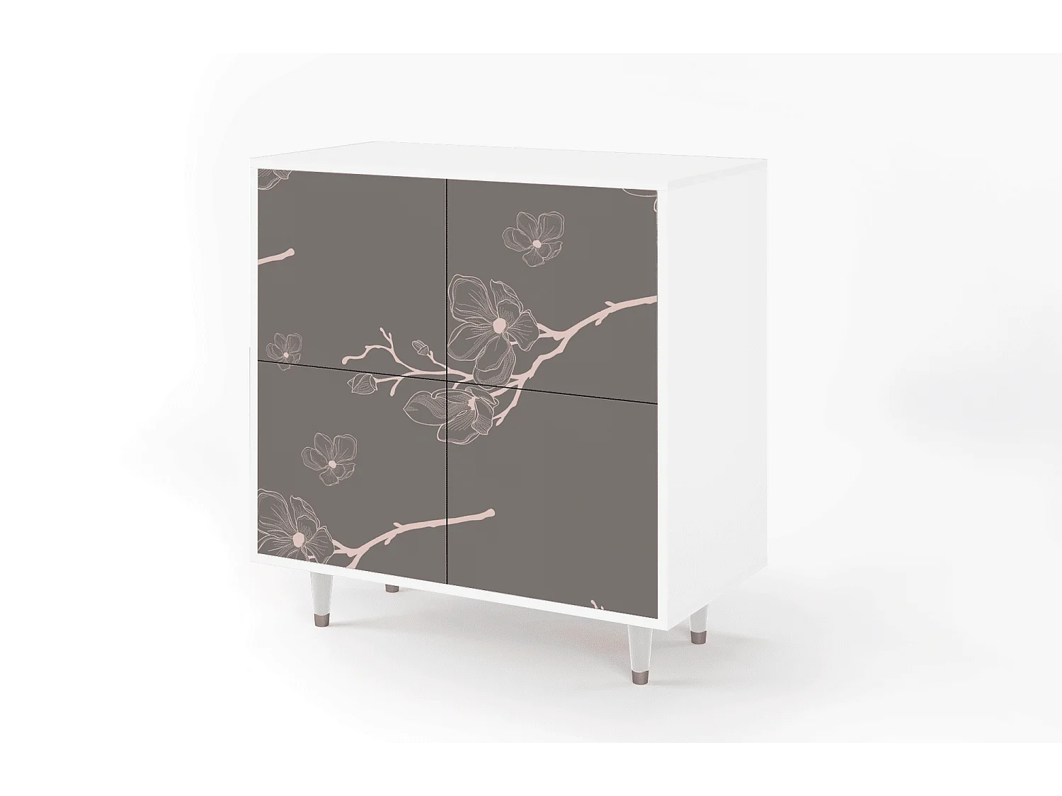 Buffet - 94x96x48 cm - BS3 - Cherry Blossom, Blanc