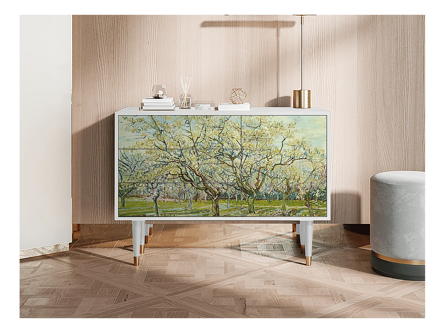 Sideboard - 115х84х41 cm - S3 - The Weiß Orchard, Weiß