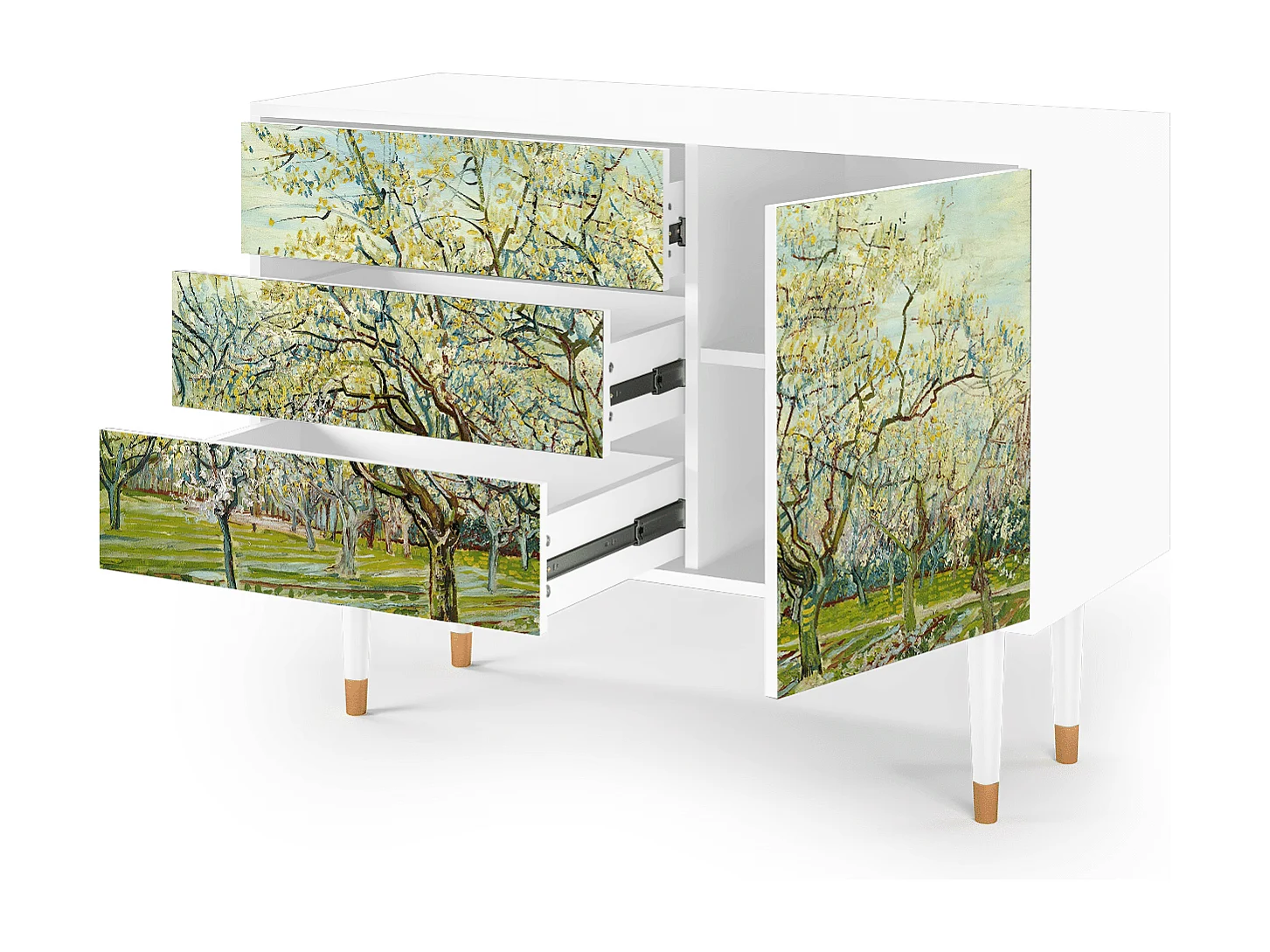 Sideboard - 115х84х41 cm - S3 - The Weiß Orchard, Weiß