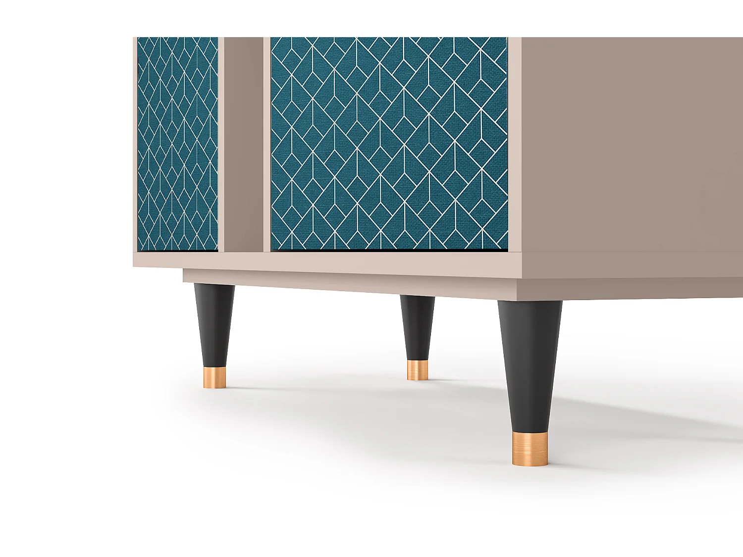 Dressoir - 94х96х41 cm - BS5 - Turquoise Geometry, Latte