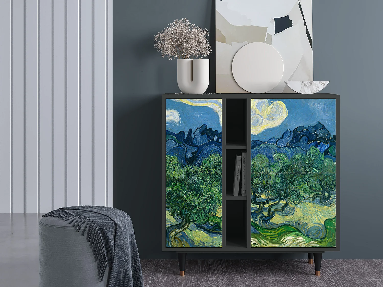 Dressoir - 94х96х41 cm - BS5 - The Oil Trees, Antraciet