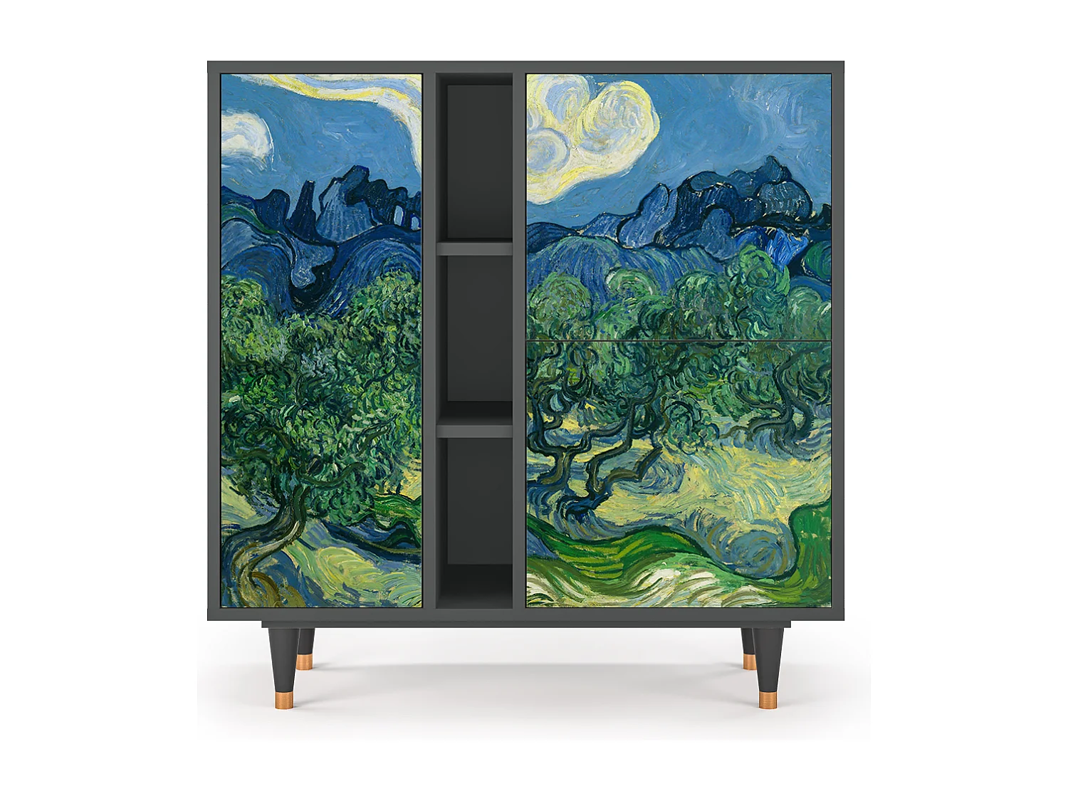 Dressoir - 94х96х41 cm - BS5 - The Oil Trees, Antraciet