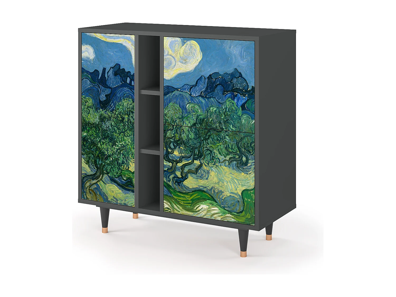 Dressoir - 94х96х41 cm - BS5 - The Oil Trees, Antraciet