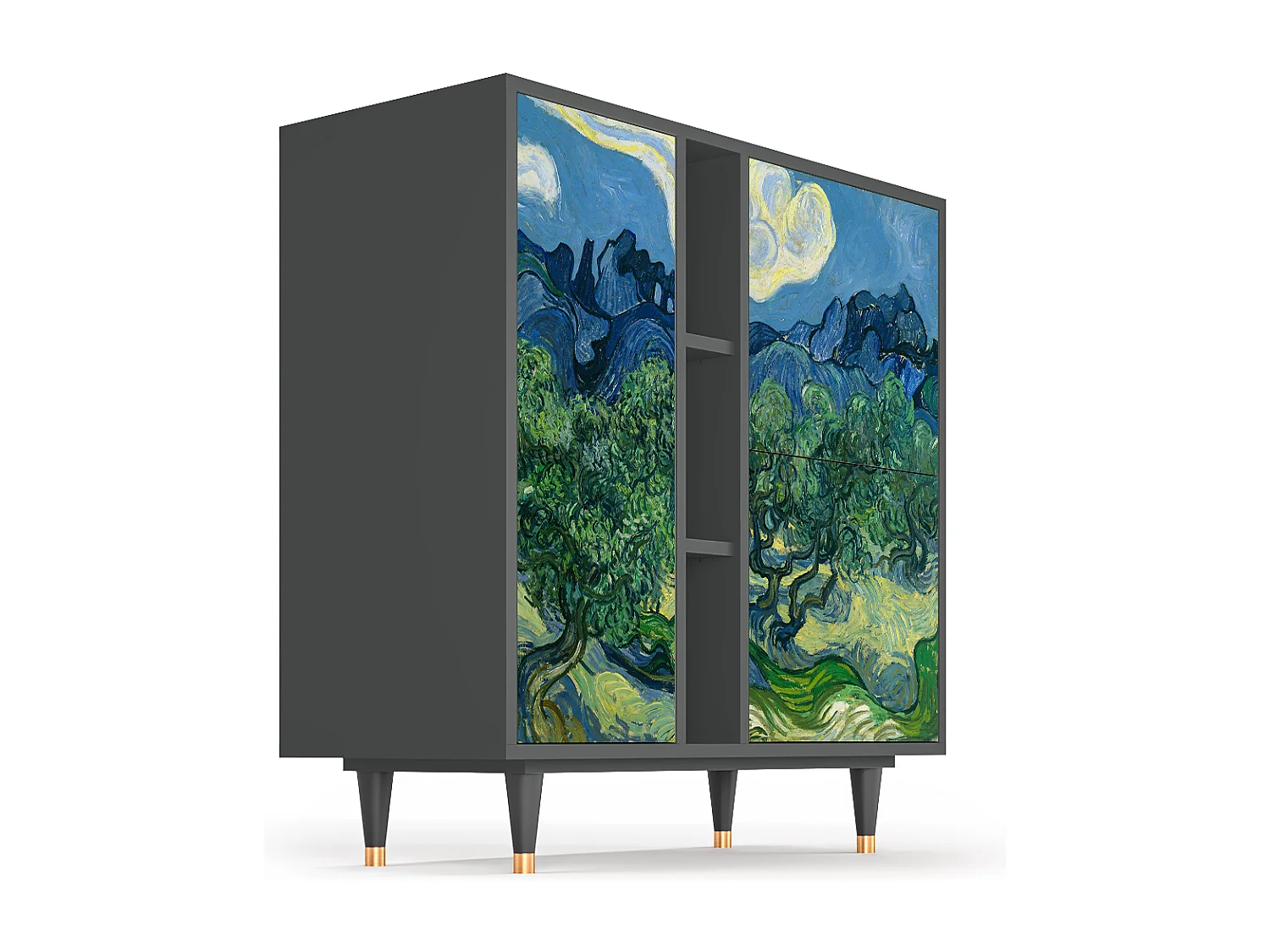 Dressoir - 94х96х41 cm - BS5 - The Oil Trees, Antraciet