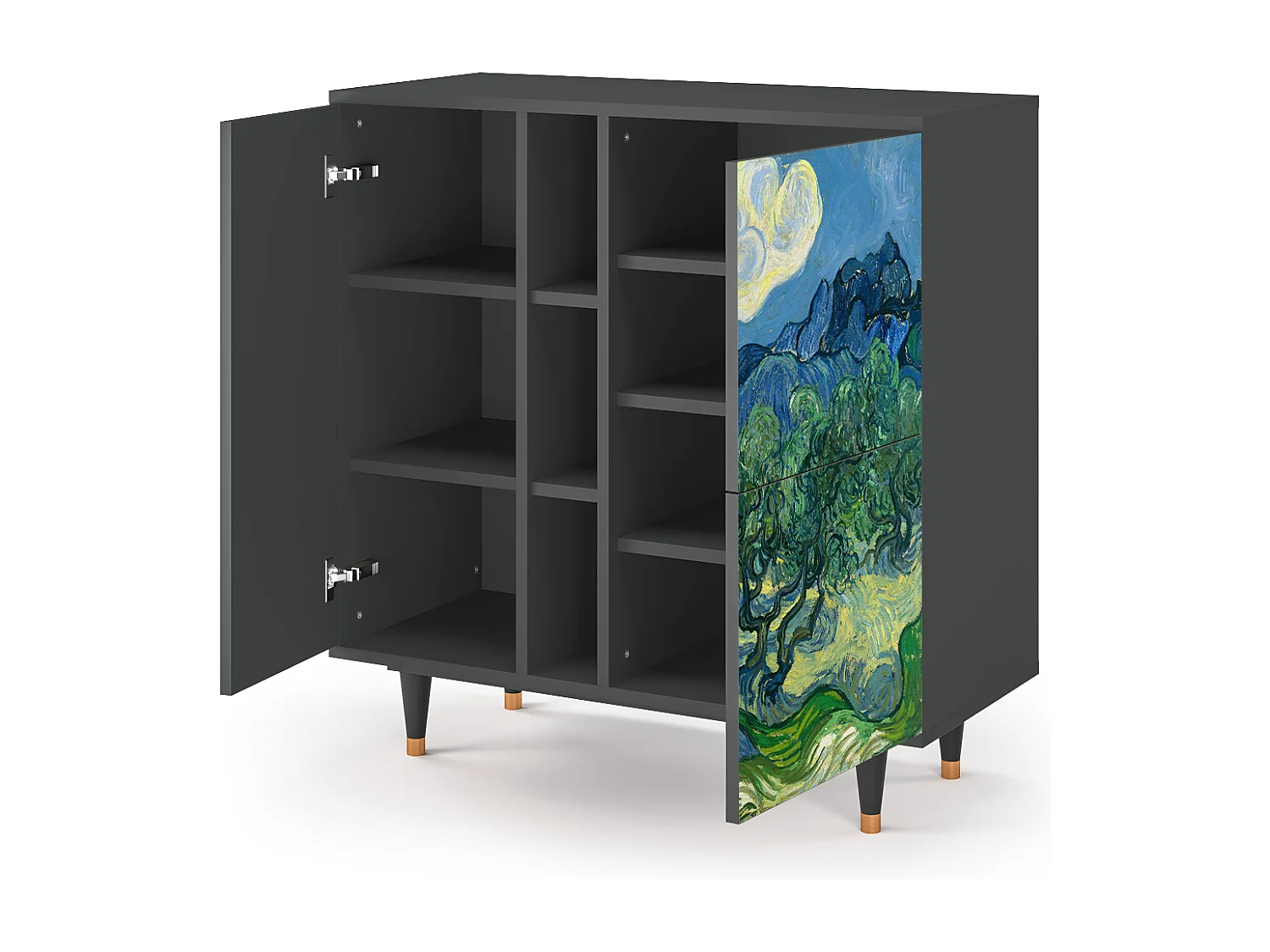 Dressoir - 94х96х41 cm - BS5 - The Oil Trees, Antraciet