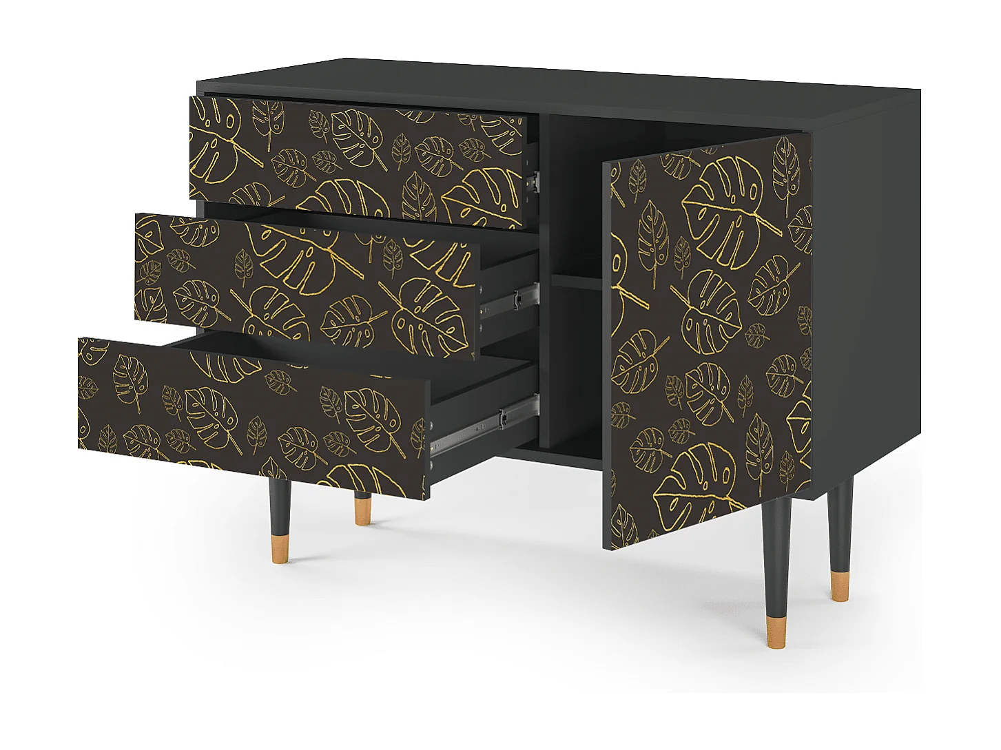 Buffet - 115х84х41 cm - S3 - Fall Of The Leaves, Anthracite
