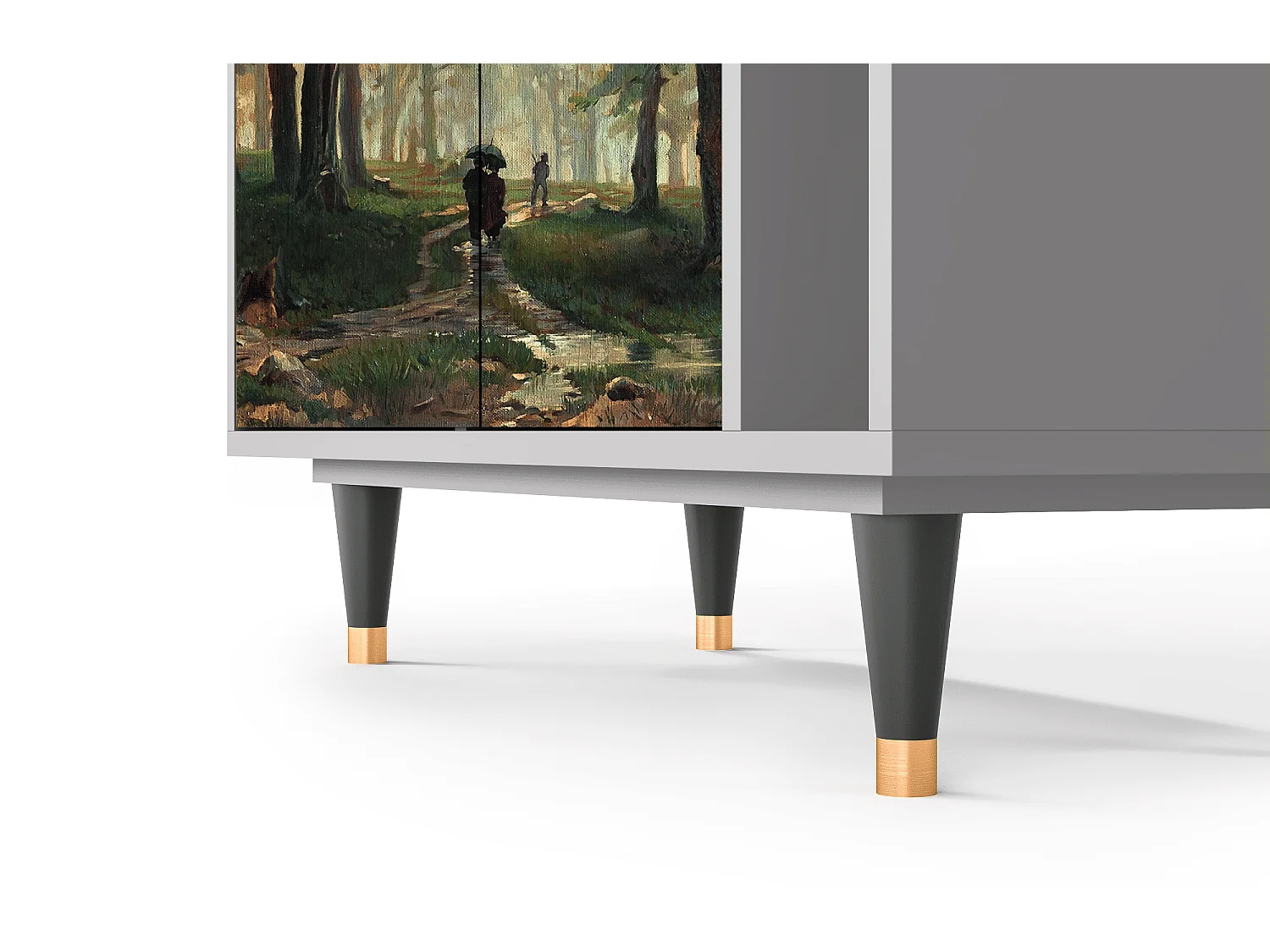 Buffet - 96х110х41 cm - BS6 -  Rain in the Oak Forest, Gris