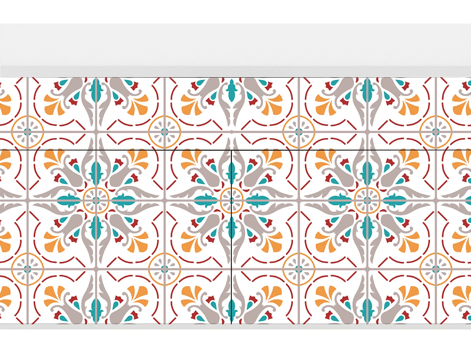 Buffet - 115x85x48 cm - BS4 - Spring Ceramics, Blanc