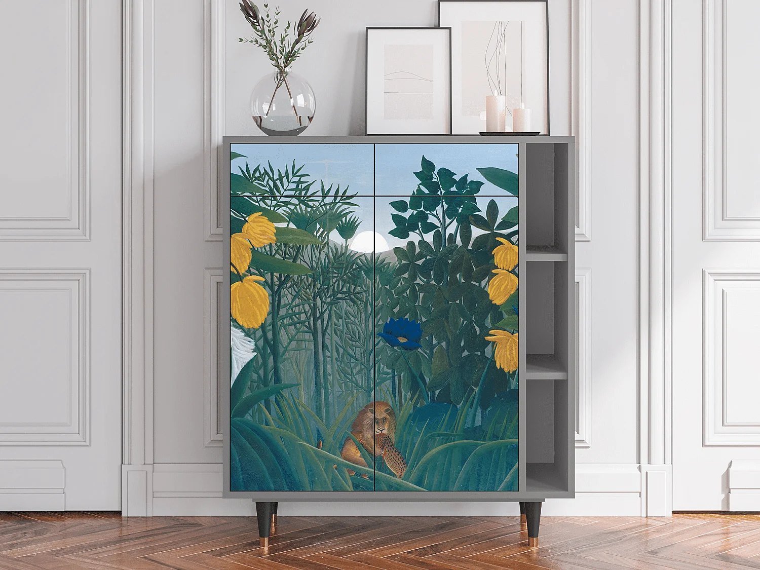Credenza - 96х110х41 cm - BS6 - The Repast of the Lion, Grigio