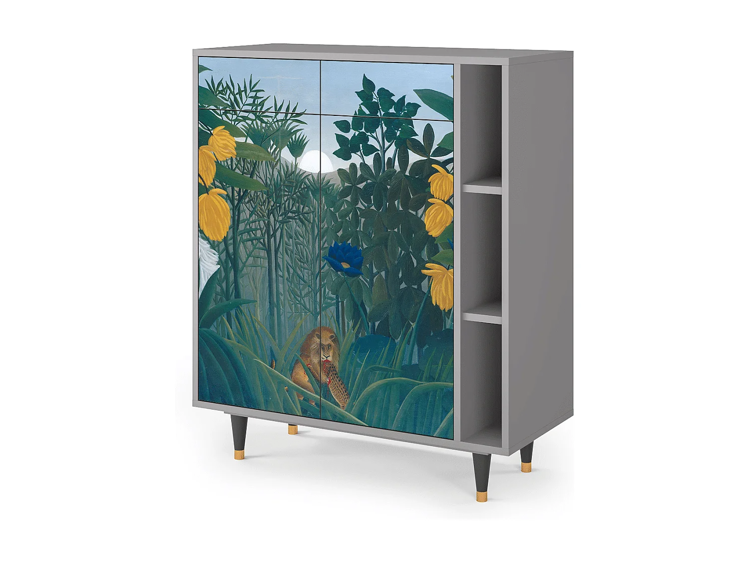 Credenza - 96х110х41 cm - BS6 - The Repast of the Lion, Grigio