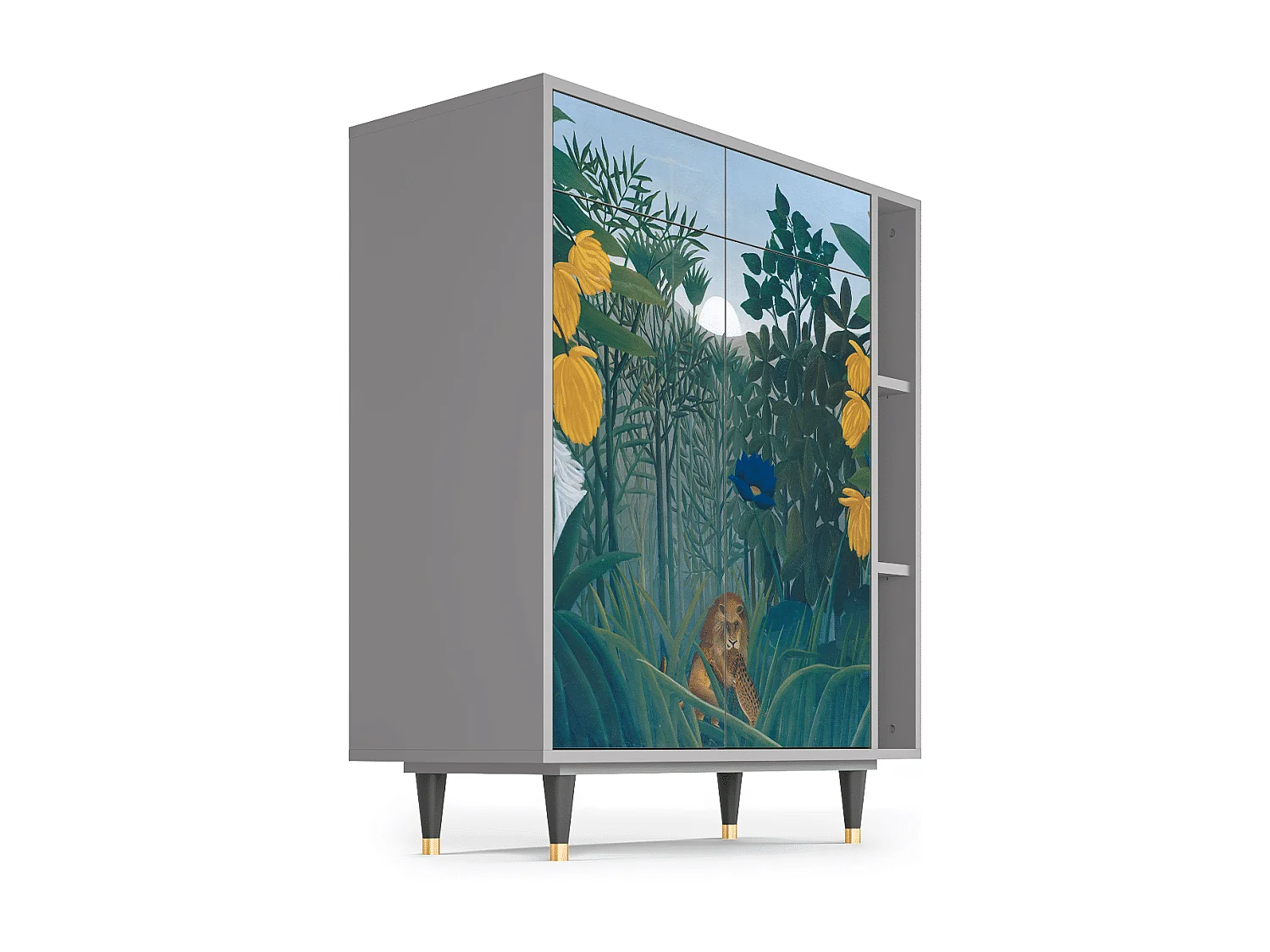 Credenza - 96х110х41 cm - BS6 - The Repast of the Lion, Grigio