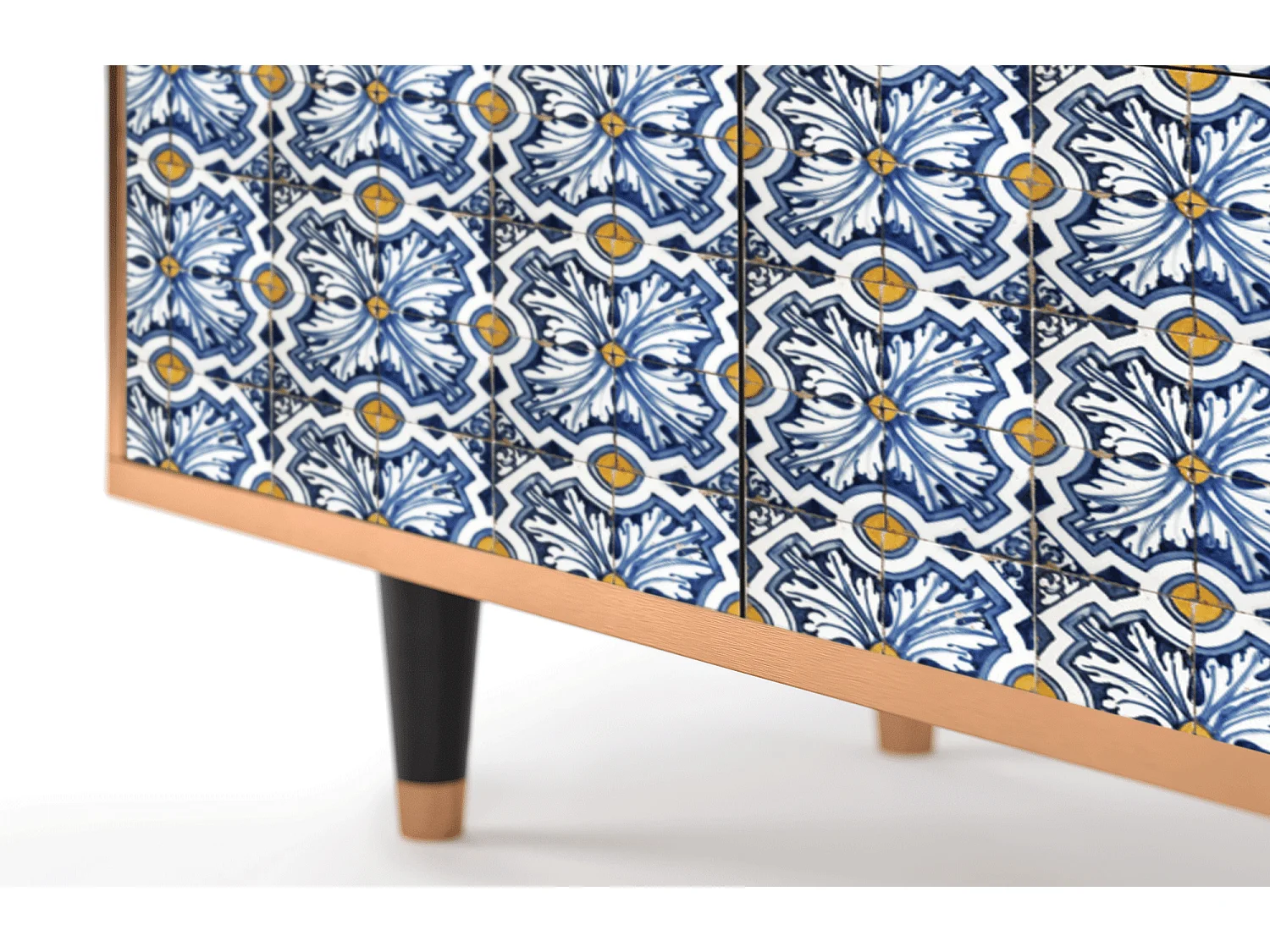 Kredens - 94x96x48 cm - BS3 - Lovely Cornflowers, Orzech