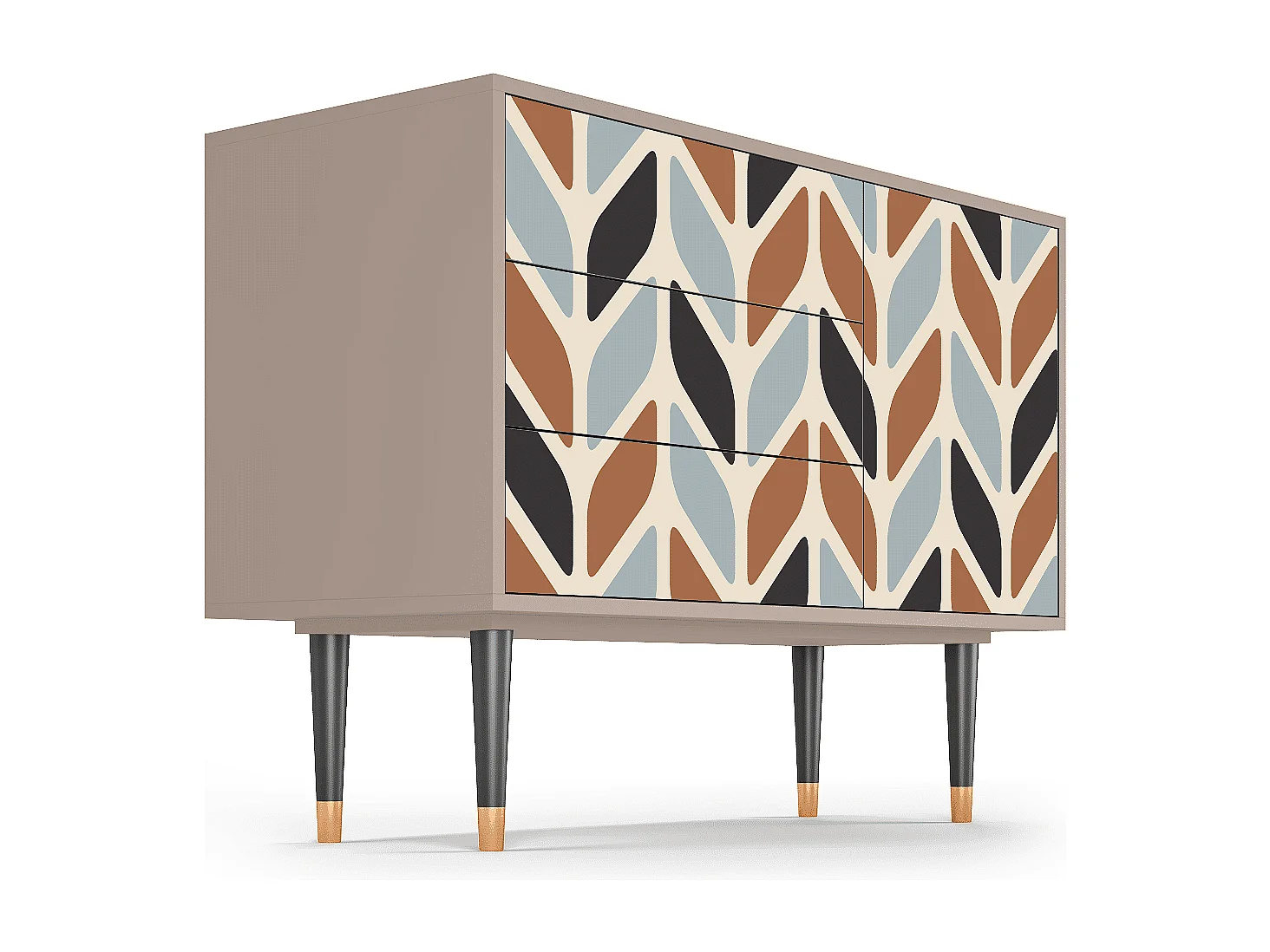 Aparador - 115х84х41 cm - S3 - Beige Laure, Latte