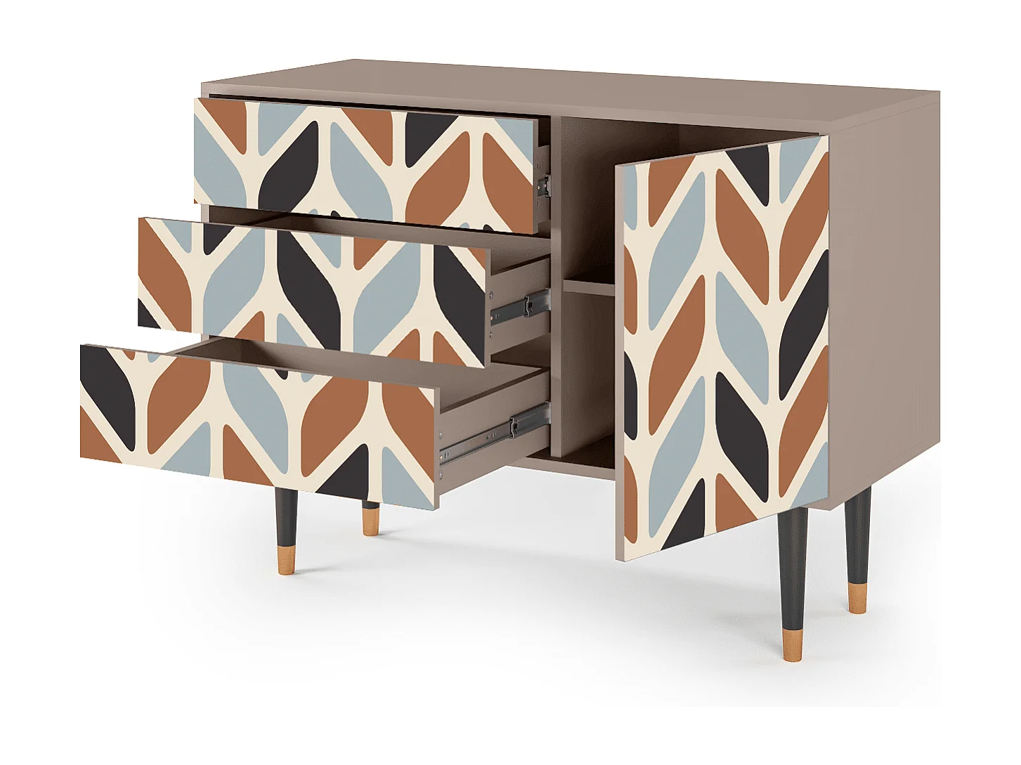 Aparador - 115х84х41 cm - S3 - Beige Laure, Latte