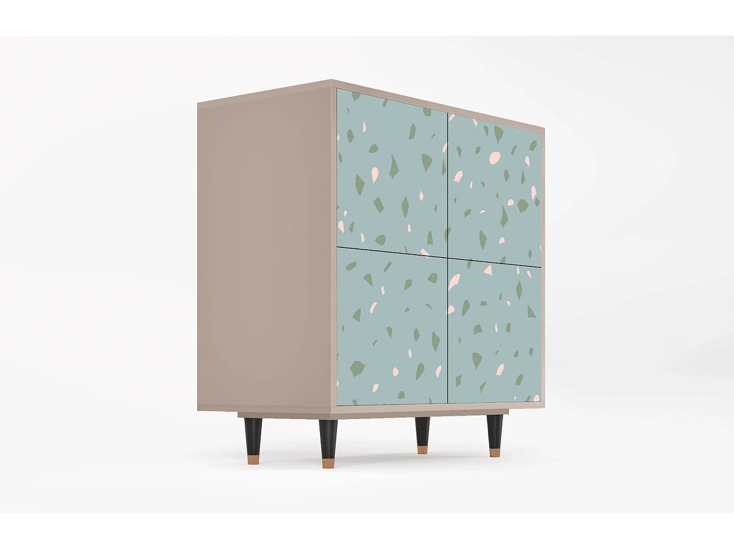 Buffet - 94x96x48 cm - BS3 - Blue Drops, Latte