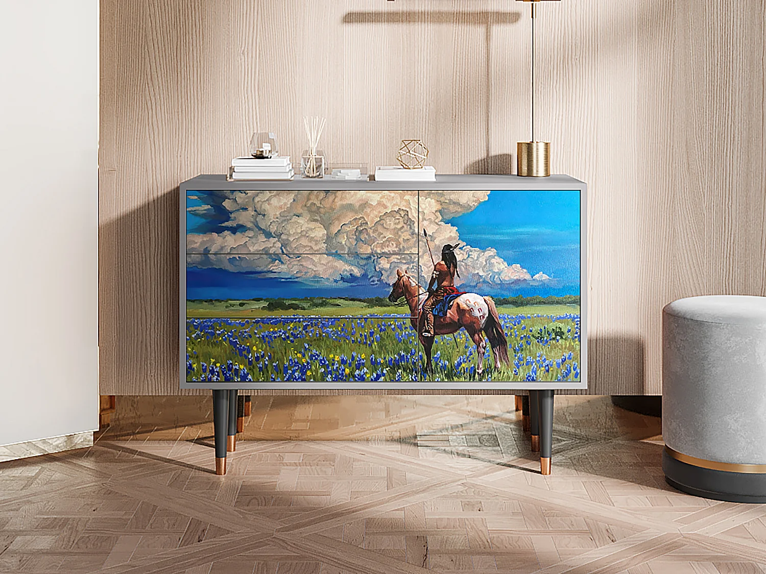 Credenza - 115х84х41 cm - S3 - Thunderheads by Dean, Grigio