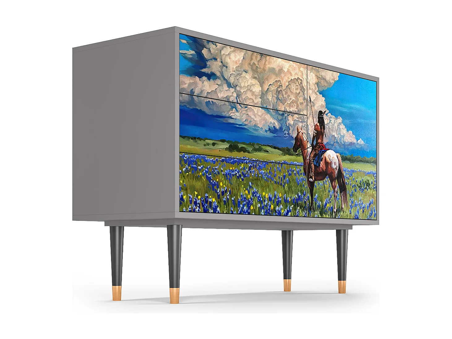 Buffet - 115х84х41 cm - S3 - Thunderheads by Dean, Gris